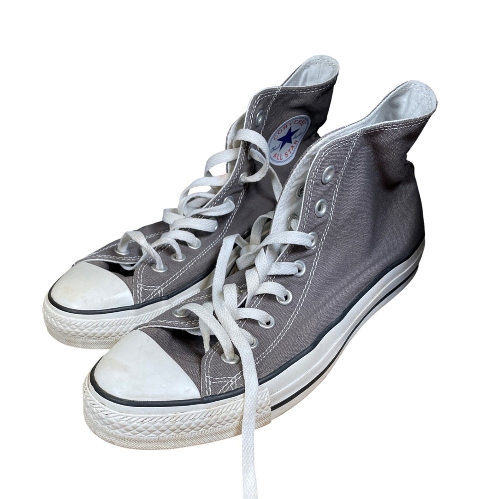 Converse Chuck Taylor All Star High Top Charcoal Gray Canvas Sneakers Mens 9